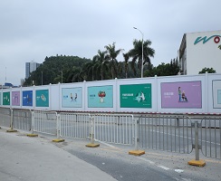 PVC施工圍擋既環(huán)保有實(shí)用，價格低廉